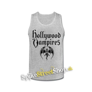 HOLLYWOOD VAMPIRES - Logo - šedé pánske tielko
