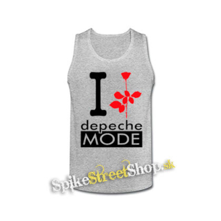 I LOVE DEPECHE MODE - šedé pánske tielko