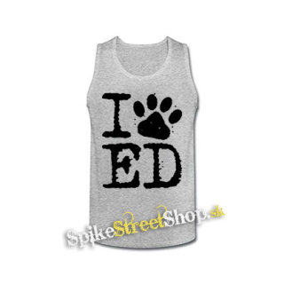 I LOVE ED SHEERAN - šedé pánske tielko