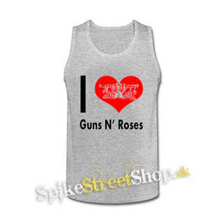 I LOVE GUNS N ROSES 2 - šedé pánske tielko