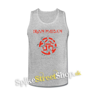 IRON MAIDEN - Senjutsu Snake - šedé pánske tielko