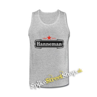 JEFF HANNEMAN - Logo - šedé pánske tielko