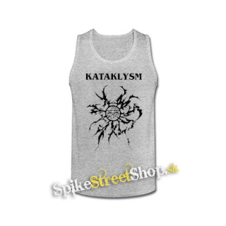 KATAKLYSM - Tribal Logo - šedé pánske tielko
