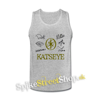 KATSEYE - Logo Signature - šedé pánske tielko