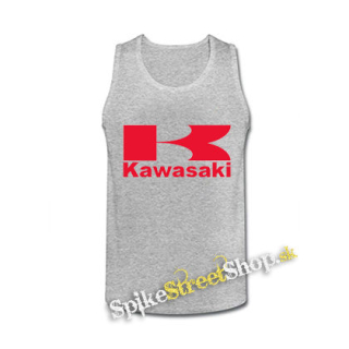 KAWASAKI - Logo - šedé pánske tielko