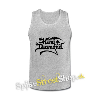 KING DIAMOND - Logo - šedé pánske tielko
