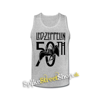 LED ZEPPELIN - Anniversary 50th - šedé pánske tielko