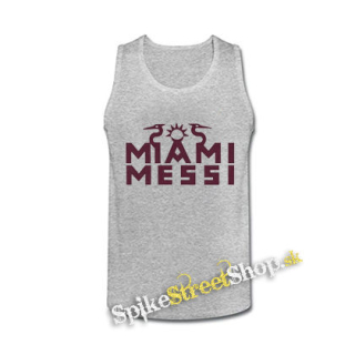 LIONEL MESSI - Miami Messi - šedé pánske tielko