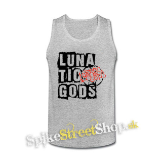 LUNATIC GODS - Logo Lunatic Gods - šedé pánske tielko