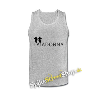 MADONNA - Logo - šedé pánske tielko