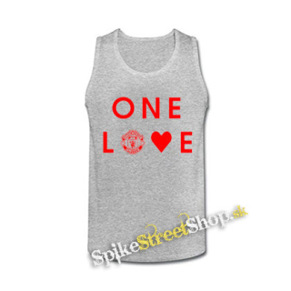 MANCHESTER UNITED - One Love - šedé pánske tielko