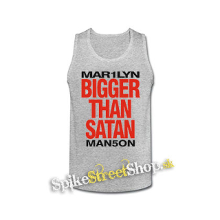 MARILYN MANSON - Bigger Than Satan - šedé pánske tielko