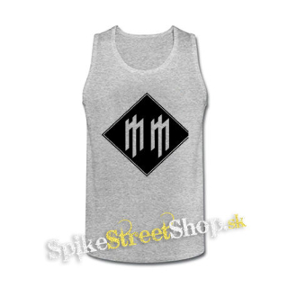 MARILYN MANSON - Logo Initials - šedé pánske tielko