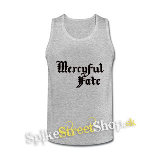 MERCYFUL FATE - Logo White - šedé pánske tielko