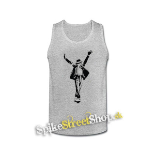MICHAEL JACKSON - Silhouette Symbol - šedé pánske tielko