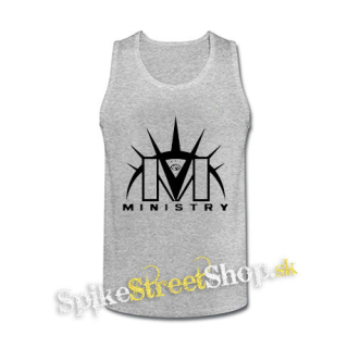 MINISTRY - Logo Eyes - šedé pánske tielko