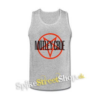 MOTLEY CRUE - Logo Pentagram - šedé pánske tielko