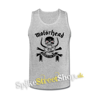 MOTORHEAD - March Or Die White - šedé pánske tielko
