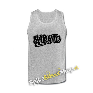 NARUTO - Logo - šedé pánske tielko