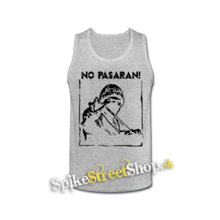 NO PASARAN - Logo Hero - šedé pánske tielko