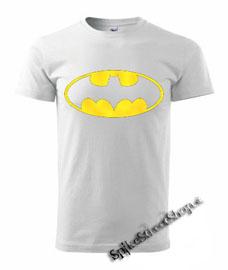 BATMAN - Yellow Logo - biele pánske tričko