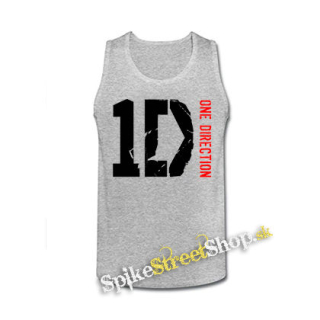 ONE DIRECTION - Red Logo - šedé pánske tielko