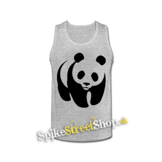 PANDA - šedé pánske tielko