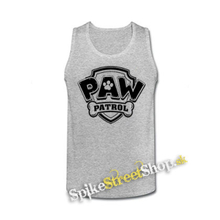 PAW PATROL - LABKOVÁ PATROLA - Logo - šedé pánske tielko