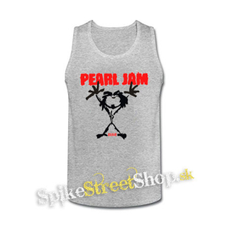PEARL JAM - Alive Red Black - šedé pánske tielko