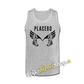 PLACEBO - Wings Logo - šedé pánske tielko