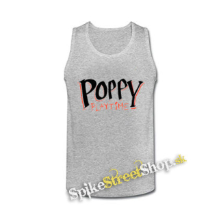POPPY PLAYTIME - Logo - šedé pánske tielko
