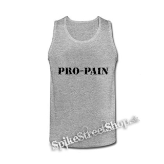 PRO-PAIN - Logo - šedé pánske tielko