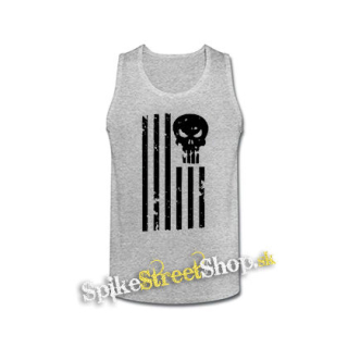 PUNISHER - American Lebka - šedé pánske tielko