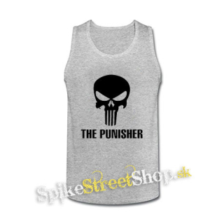 PUNISHER - Logo - šedé pánske tielko
