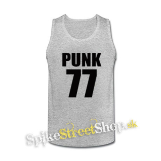 PUNK 77 - Slogan - šedé pánske tielko