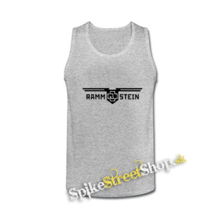 RAMMSTEIN - Logo Wings - šedé pánske tielko