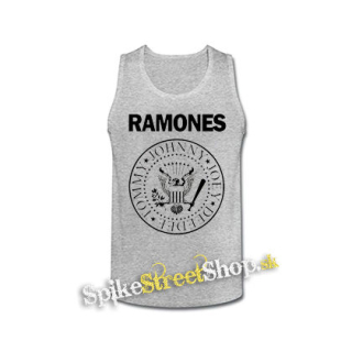RAMONES - šedé pánske tielko