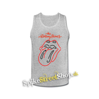 ROLLING STONES - Custom Tongue - šedé pánske tielko