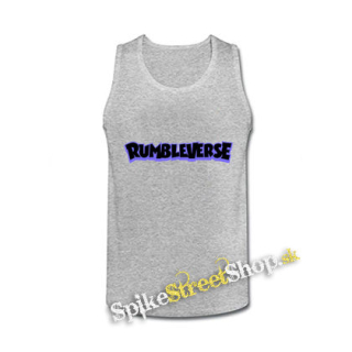 RUMBLEVERSE - Logo Blue - šedé pánske tielko