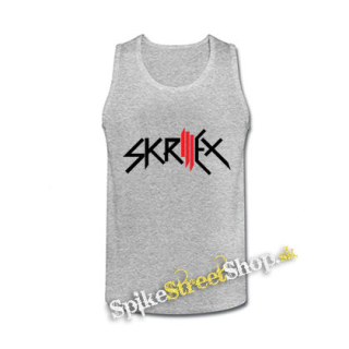 SKRILLEX - Logo - šedé pánske tielko
