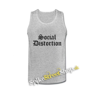 SOCIAL DISTORTION - Logo - šedé pánske tielko