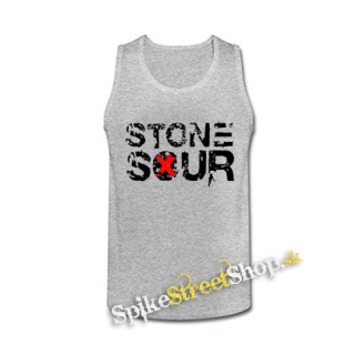 STONE SOUR - Logo - šedé pánske tielko