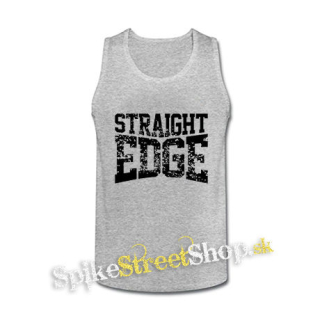 STRAIGHT EDGE - Logo Motive 2 - šedé pánske tielko