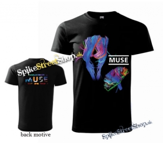 MUSE - Flowers - čierne pánske tričko