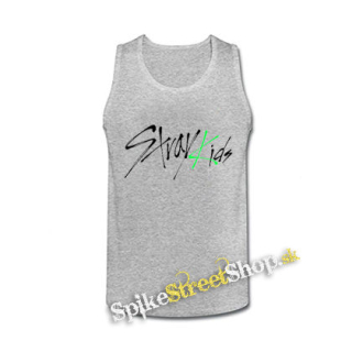 STRAY KIDS - Oddinary Green Logo - šedé pánske tielko