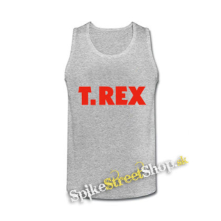 T.REX - Logo Glamrock Band Legend - šedé pánske tielko