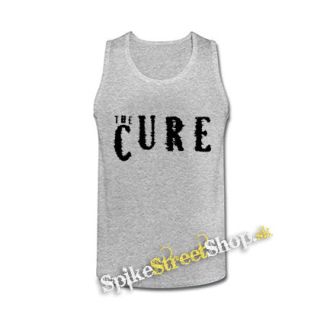 THE CURE - Logo - šedé pánske tielko