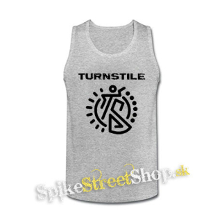TURNSTILE - Logo Crest - šedé pánske tielko