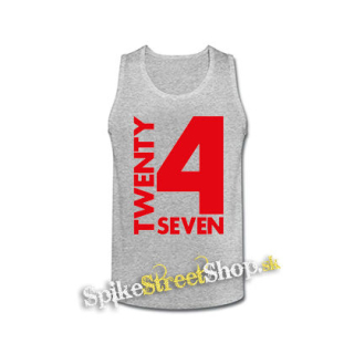 TWENTY FOR SEVEN - Logo - šedé pánske tielko