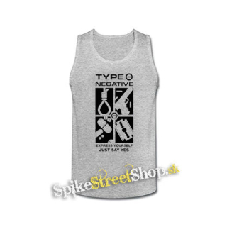 TYPE O NEGATIVE - Express Yourself Just Say Yes - šedé pánske tielko